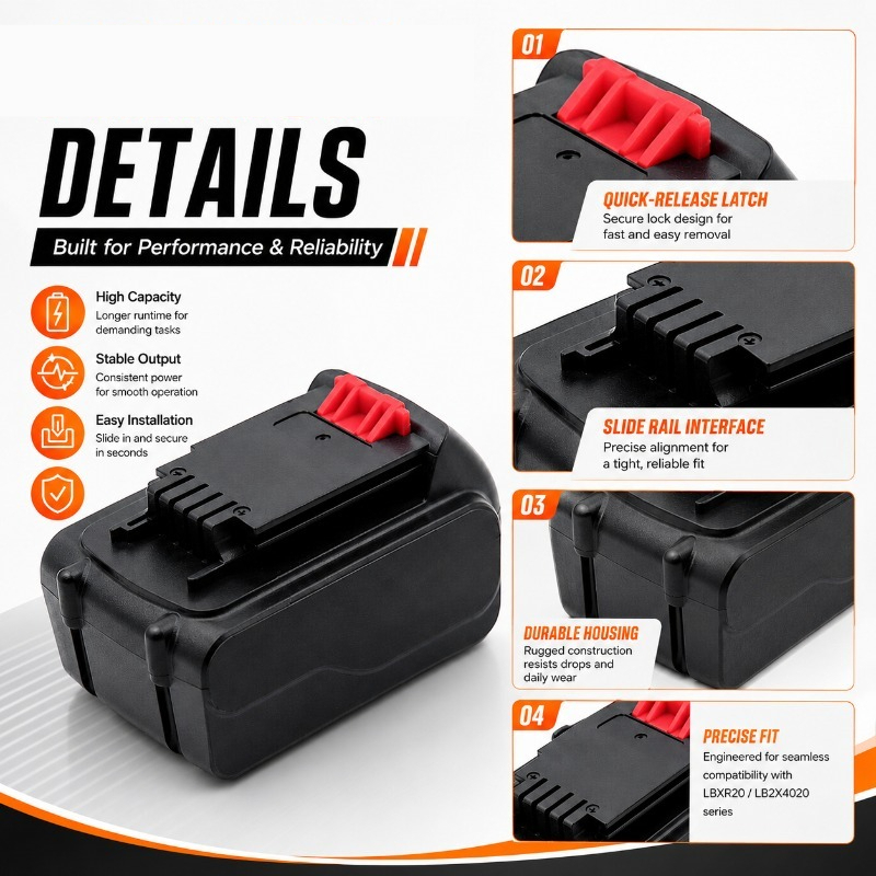 Литий-ионный аккумулятор 20В M – обзор и цена Black+Decker Tool 20V Max
